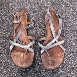 Born Women's Silver Metallic Sandals